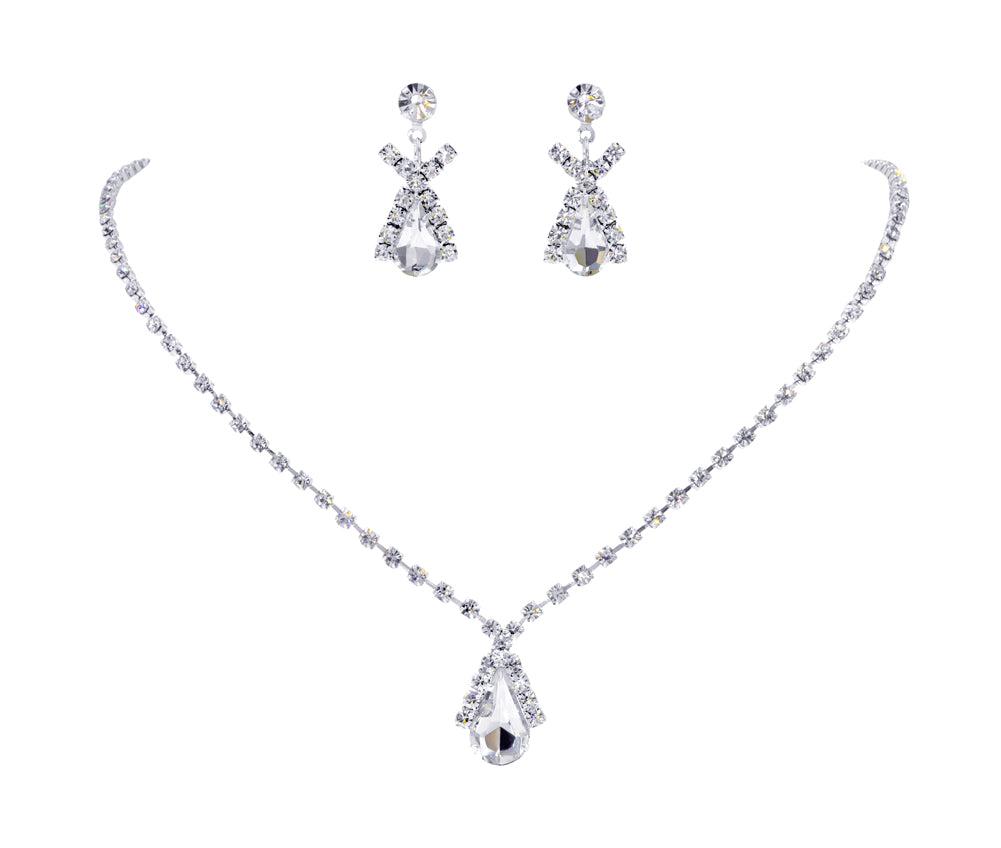 #14412 - Lover's Cross Neck and Ear Set-0