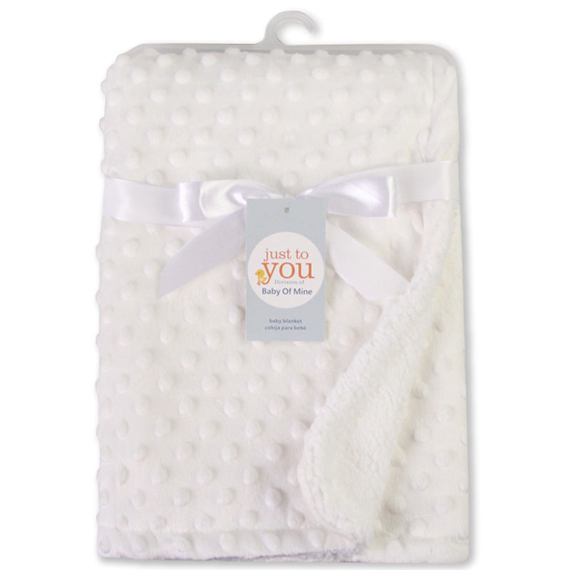 Pressed Foam Velvet Double-layer Blankets, Baby Blankets, Children's Blankets, Baby Blankets, Peas Fleece Blankets, Car Blankets, Blankets