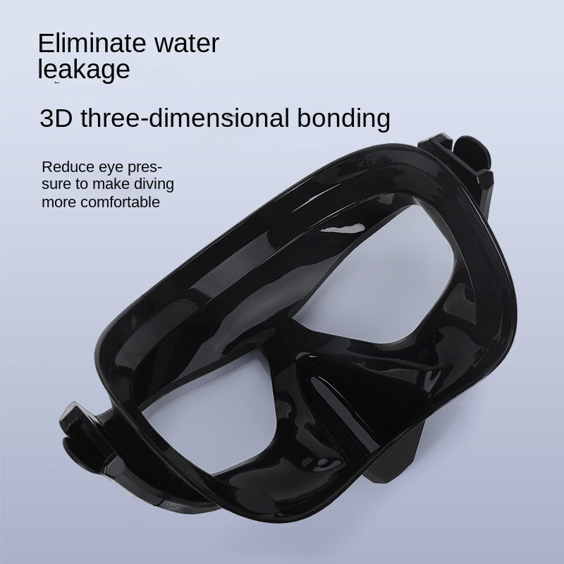 WAVE Professional Anti-fog HD Large Frame Mirror Head Free Diving Snorkeling Equipment Scuba Full Face Large Frame Diving Goggles