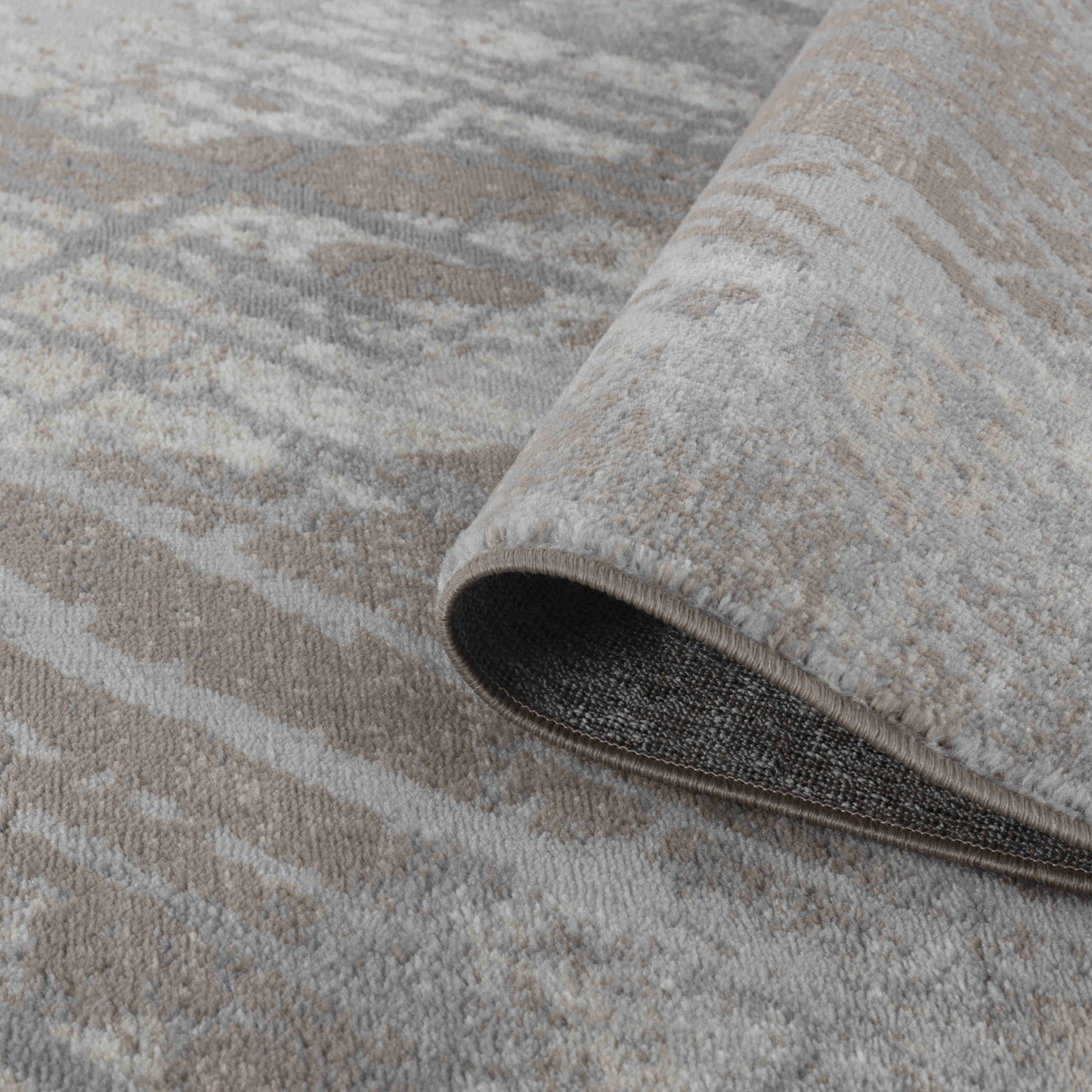 7' X 10' Brown Abstract Area Rug-4