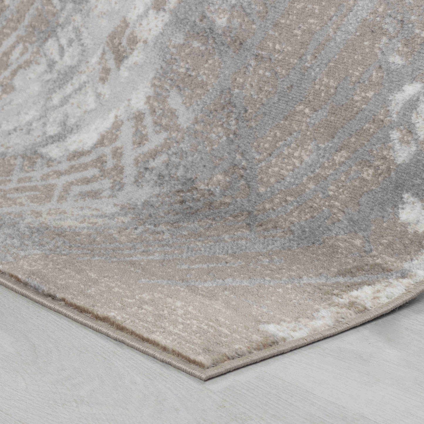7' X 10' Brown Abstract Area Rug-3