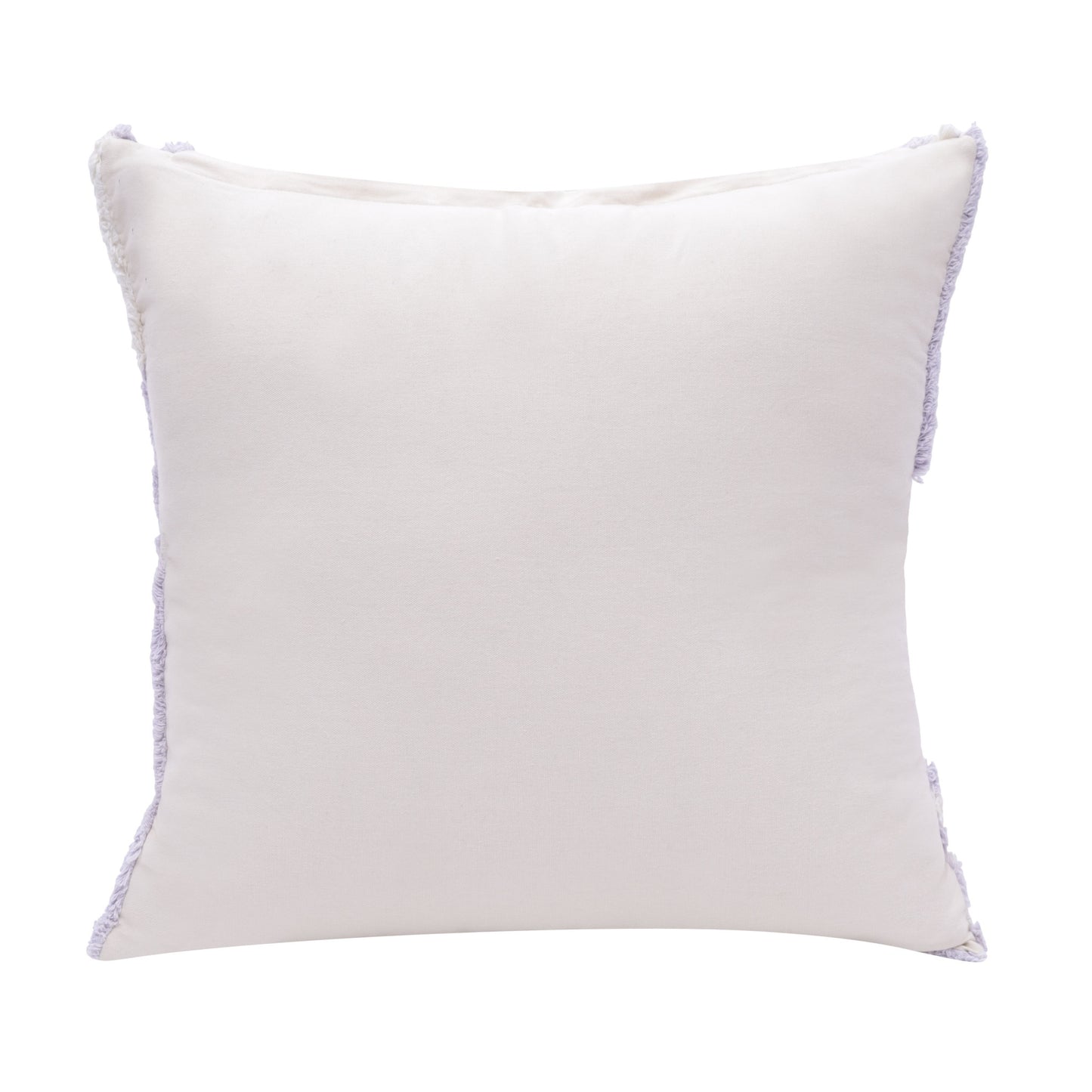 22" Purple and White Geometric Cotton Throw Pillow With Texture-5