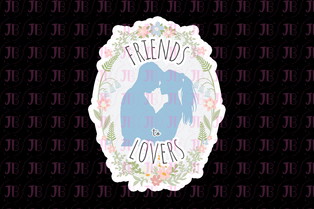Friends to Lovers Trope Weatherproof Vinyl Sticker-1