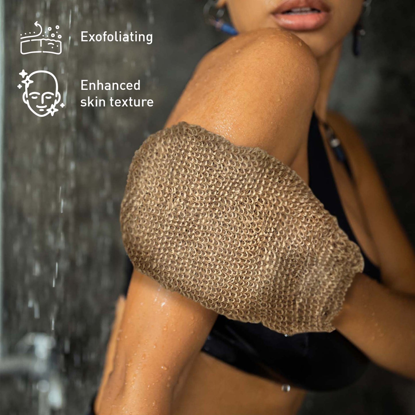 Weekend Wellness Bundle: Palm Massage Glove, Heated Foot Massager, Coconut Oil & Exfoliating Bath Glove-1