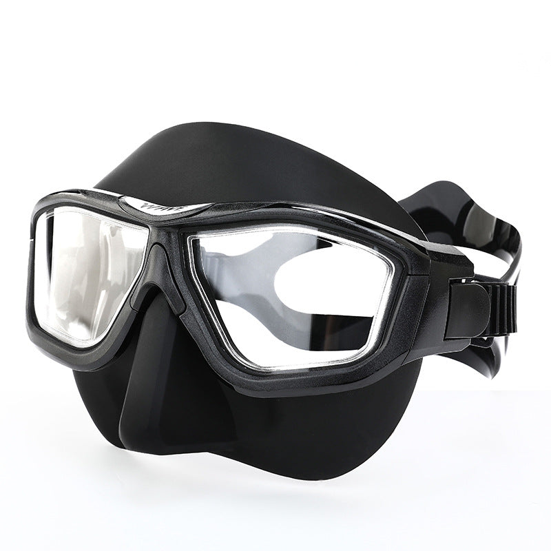 WAVE Professional Anti-fog HD Large Frame Mirror Head Free Diving Snorkeling Equipment Scuba Full Face Large Frame Diving Goggles