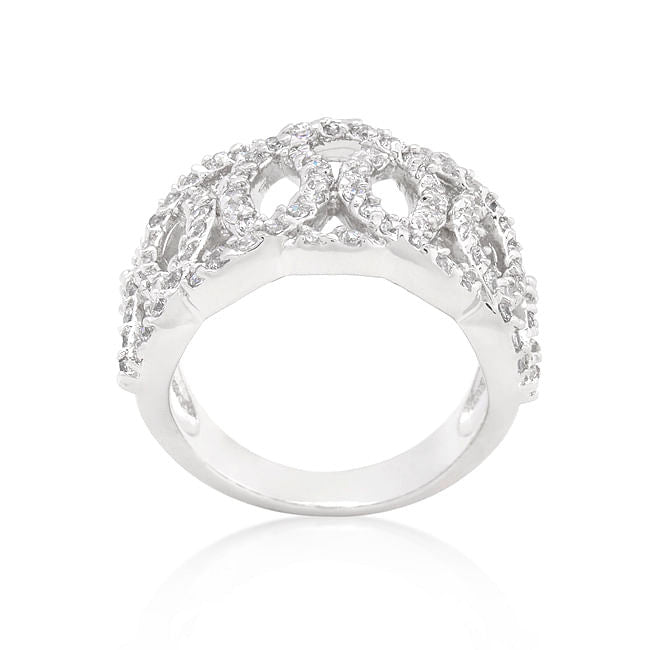 Cubic Zirconia Circular Ring-1