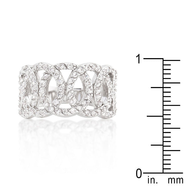 Cubic Zirconia Circular Ring-2