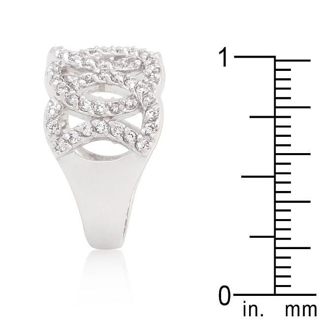 Cubic Zirconia Circular Ring-3