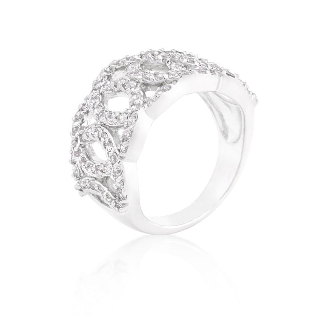 Cubic Zirconia Circular Ring-0