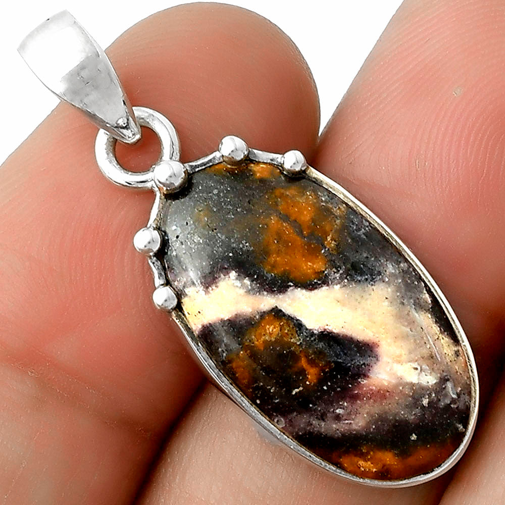 Natural Indian Blanket Jasper Pendant P-1349 SDP116686-0