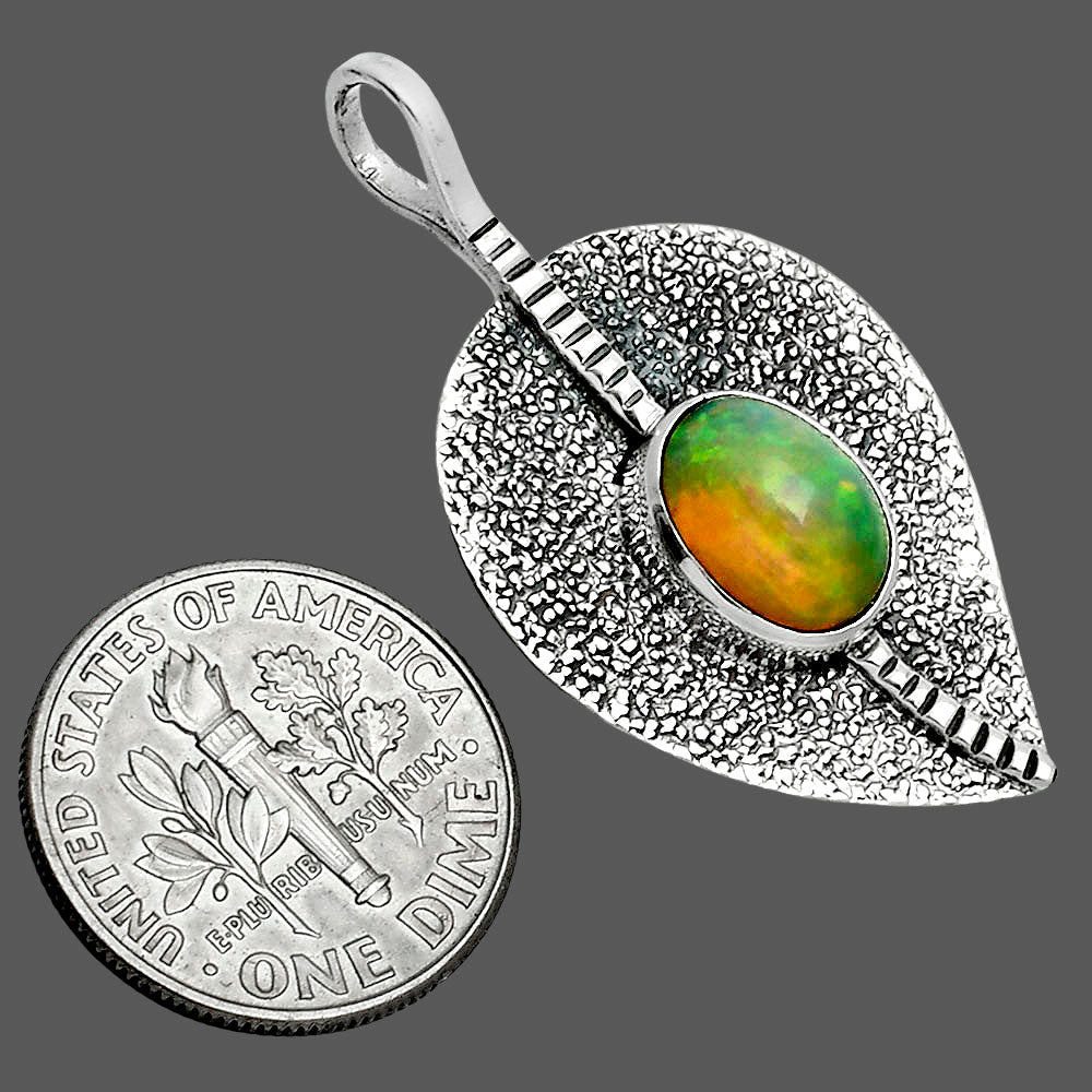 Natural Ethiopian Opal Pendant P-1218 SDP157428-2