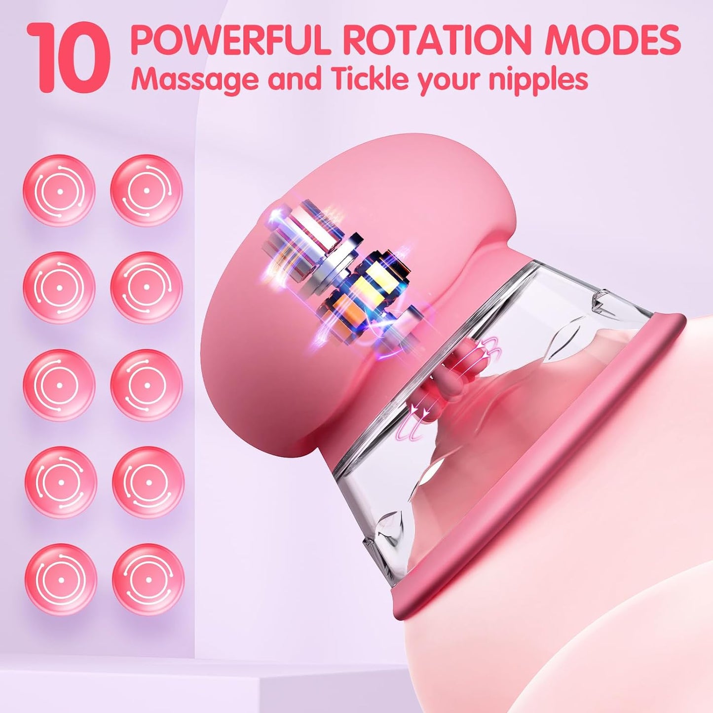TwistSuction 3-in-1 Nipple Suction Vibrator with Rotating Brush Heads-1