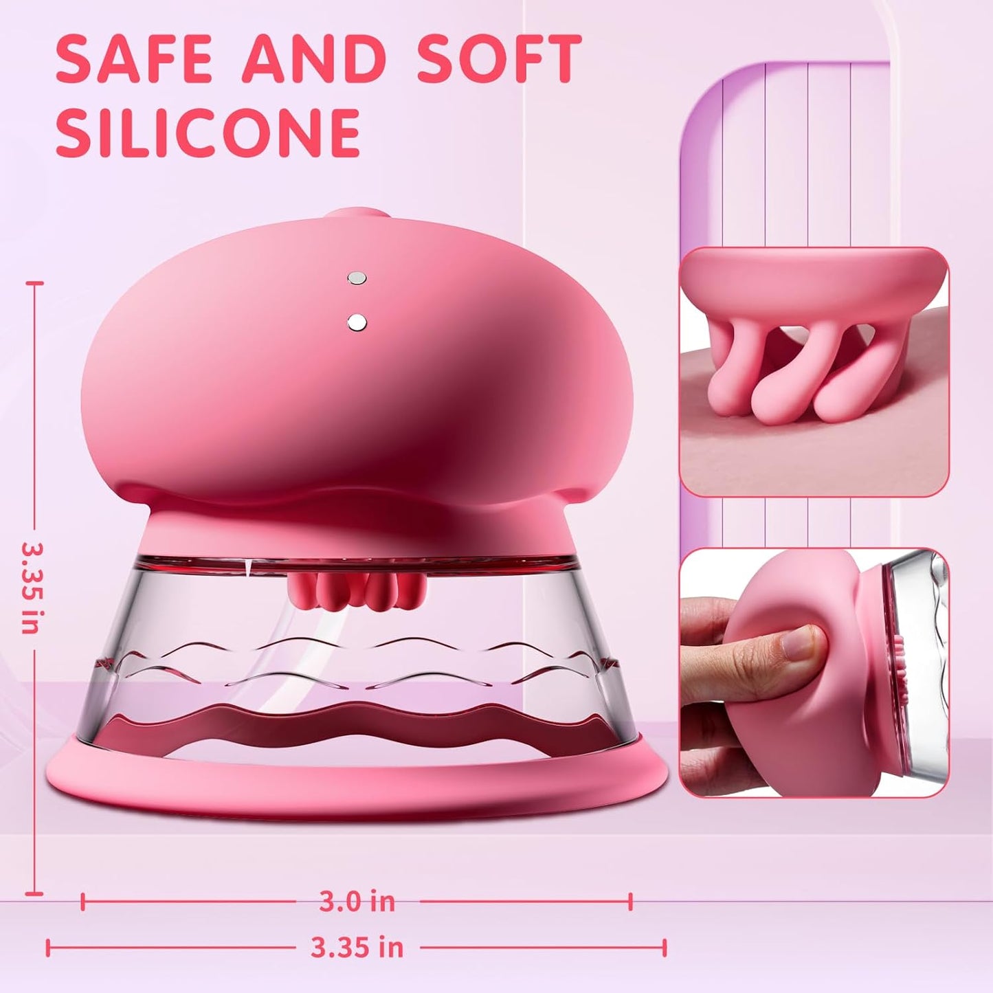 TwistSuction 3-in-1 Nipple Suction Vibrator with Rotating Brush Heads-3