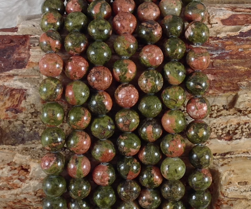 Unakite Round 6mm 8mm-2