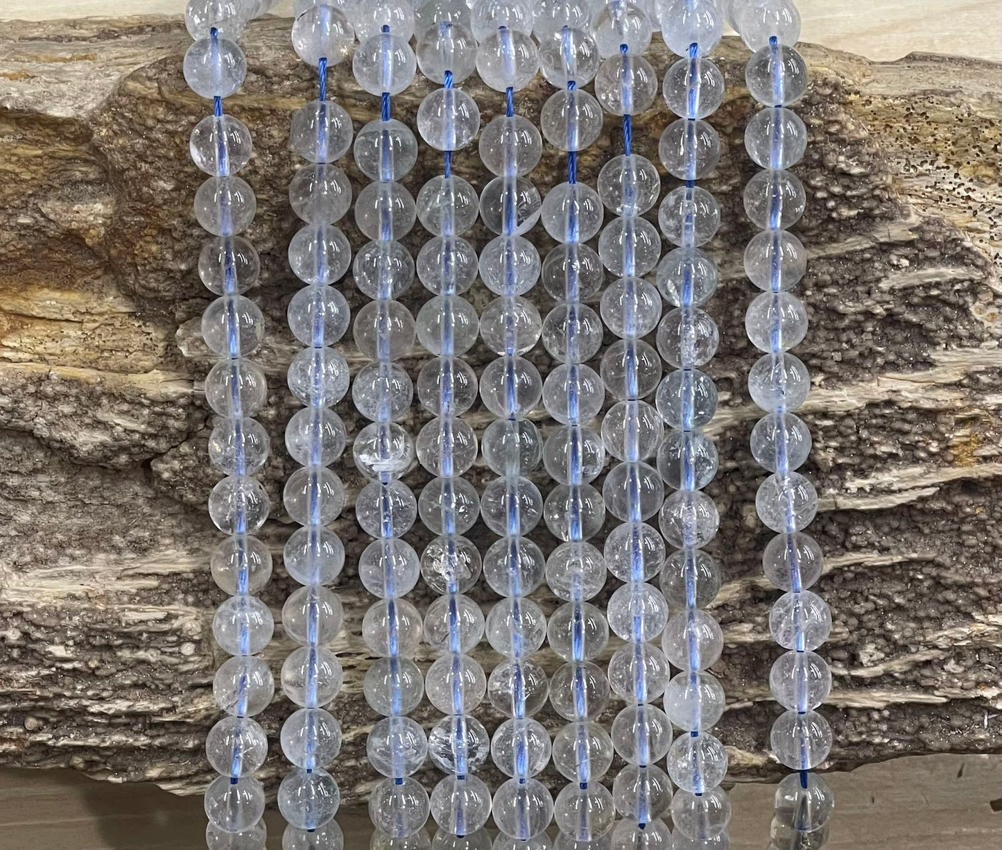 Clear Topaz Round 6mm 8mm-2
