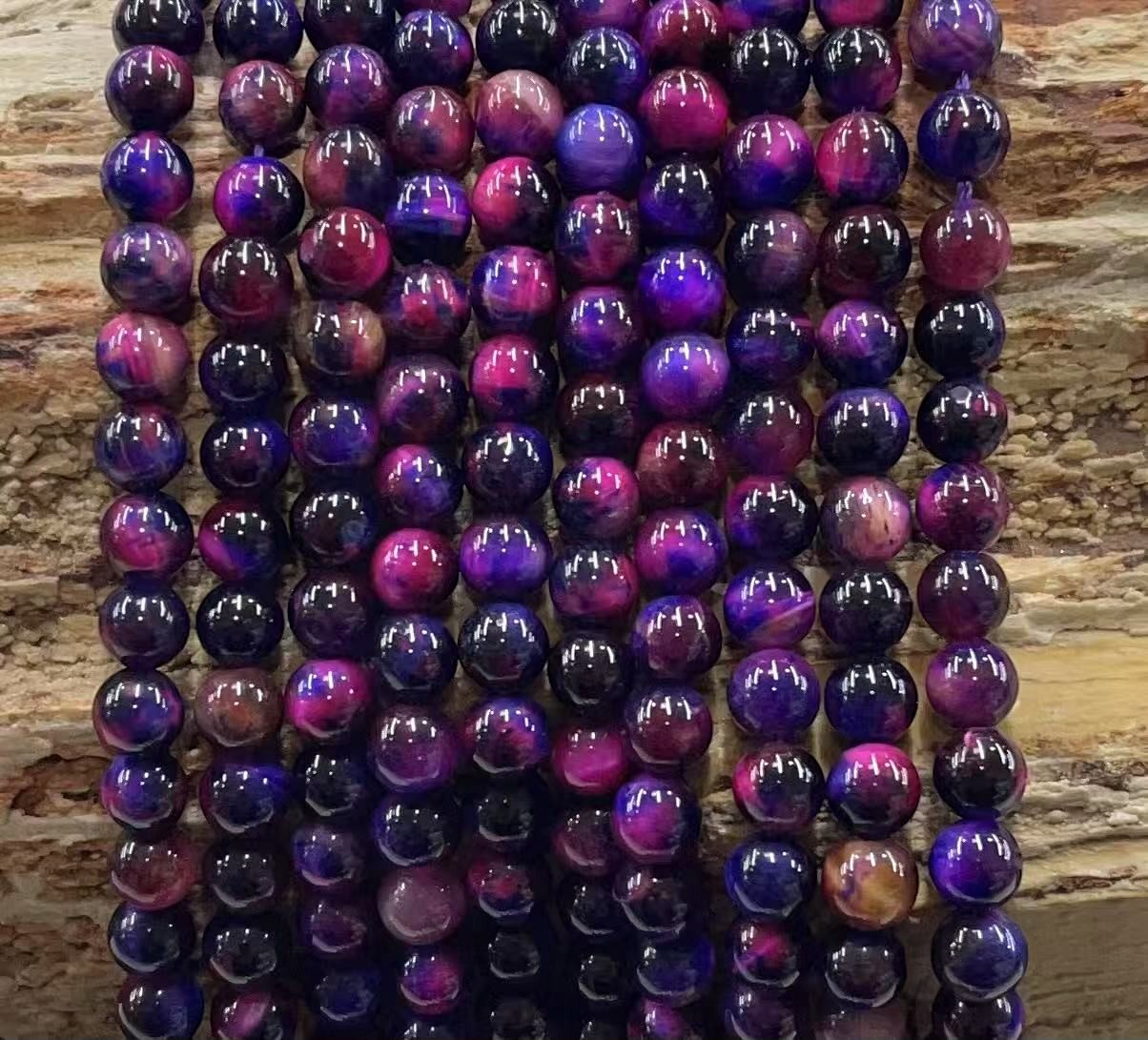 Galaxy Tiger Eye (Dyed) Round-5
