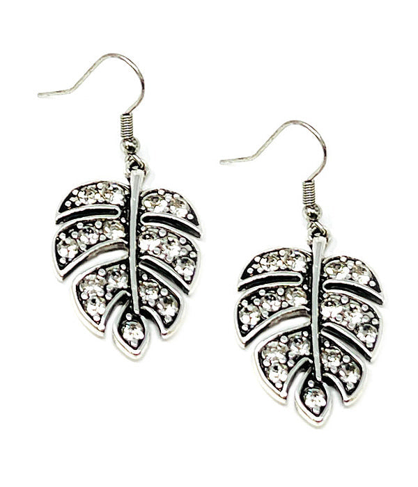 GIANT LEAF MONSTERA EARRING-0