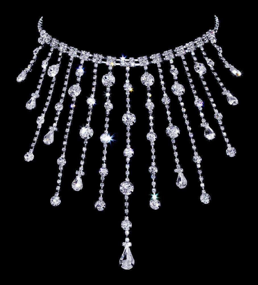 #16980 - Raindrop Choker Necklace-0