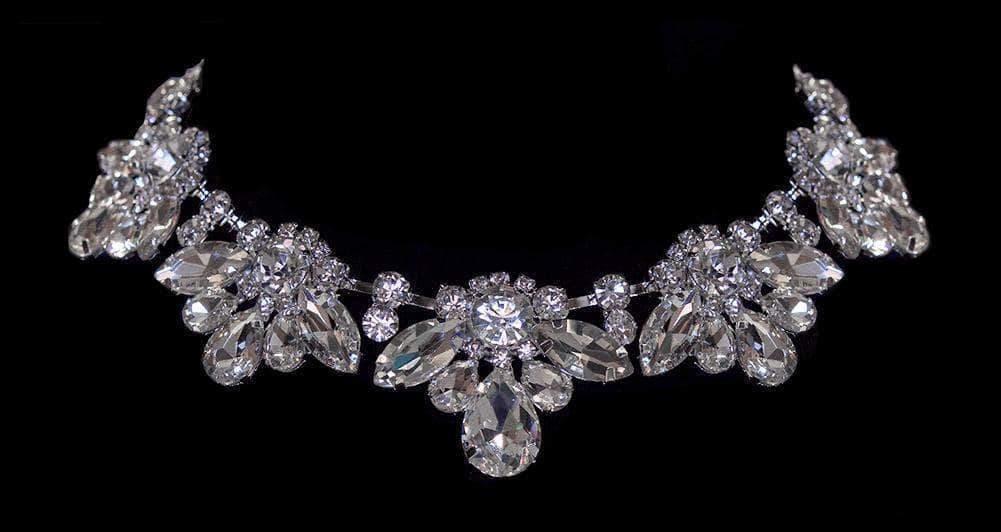 #16695 - Royal Statement Rhinestone Collar Necklace-0
