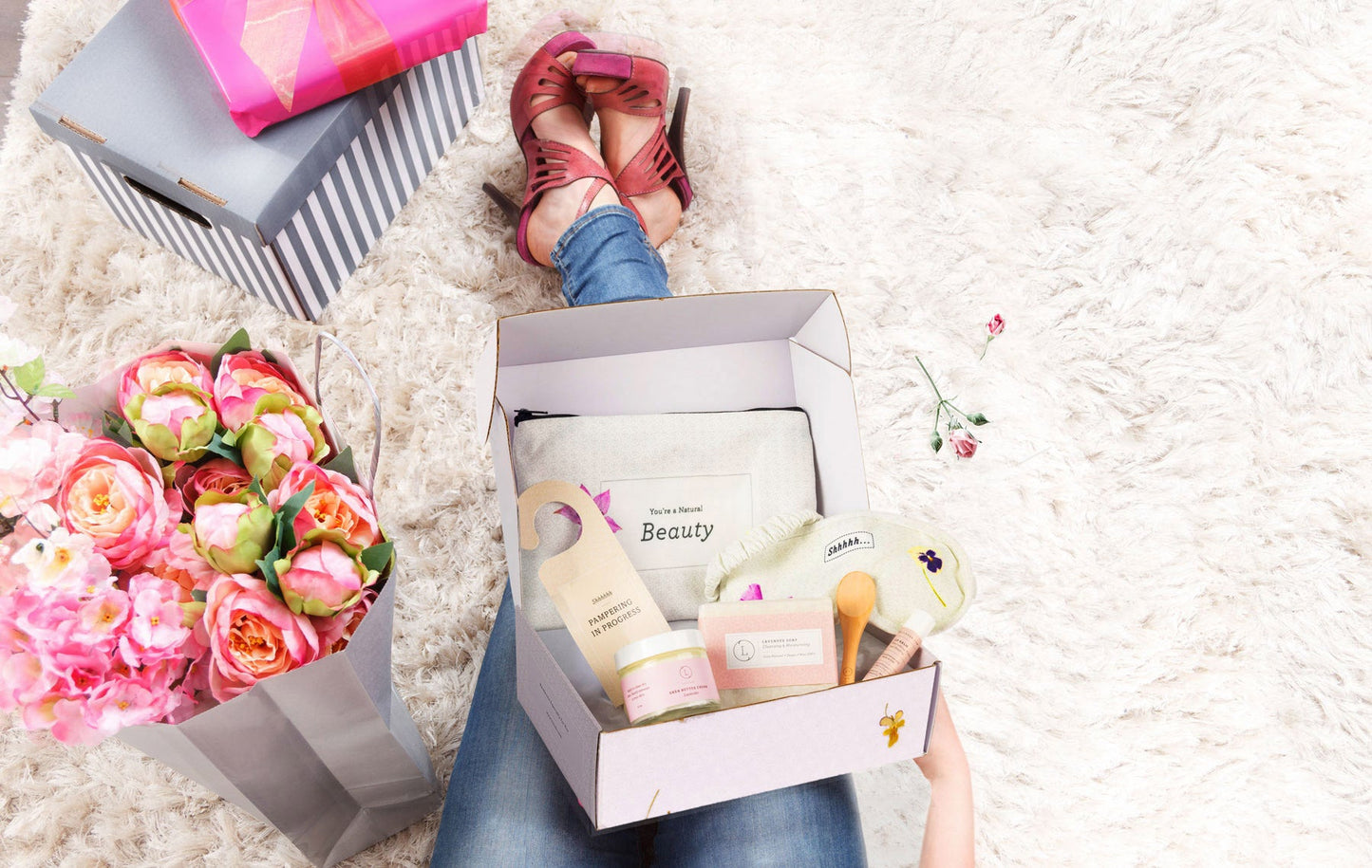 One year of self-care SUBSCRIPTION BOXES for WOMEN - Will be shipped every 3 months-0