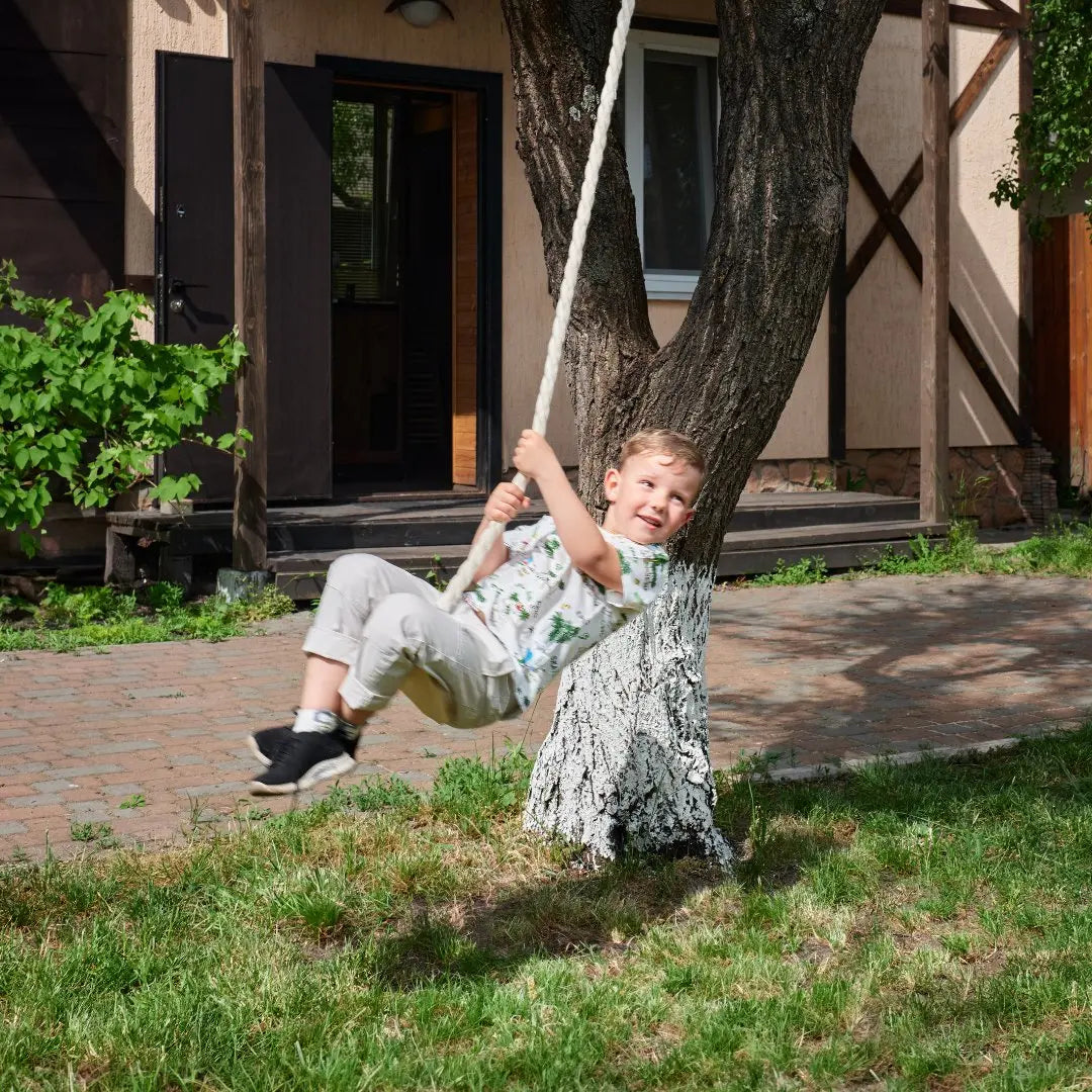 Wooden rope swing for kids-3