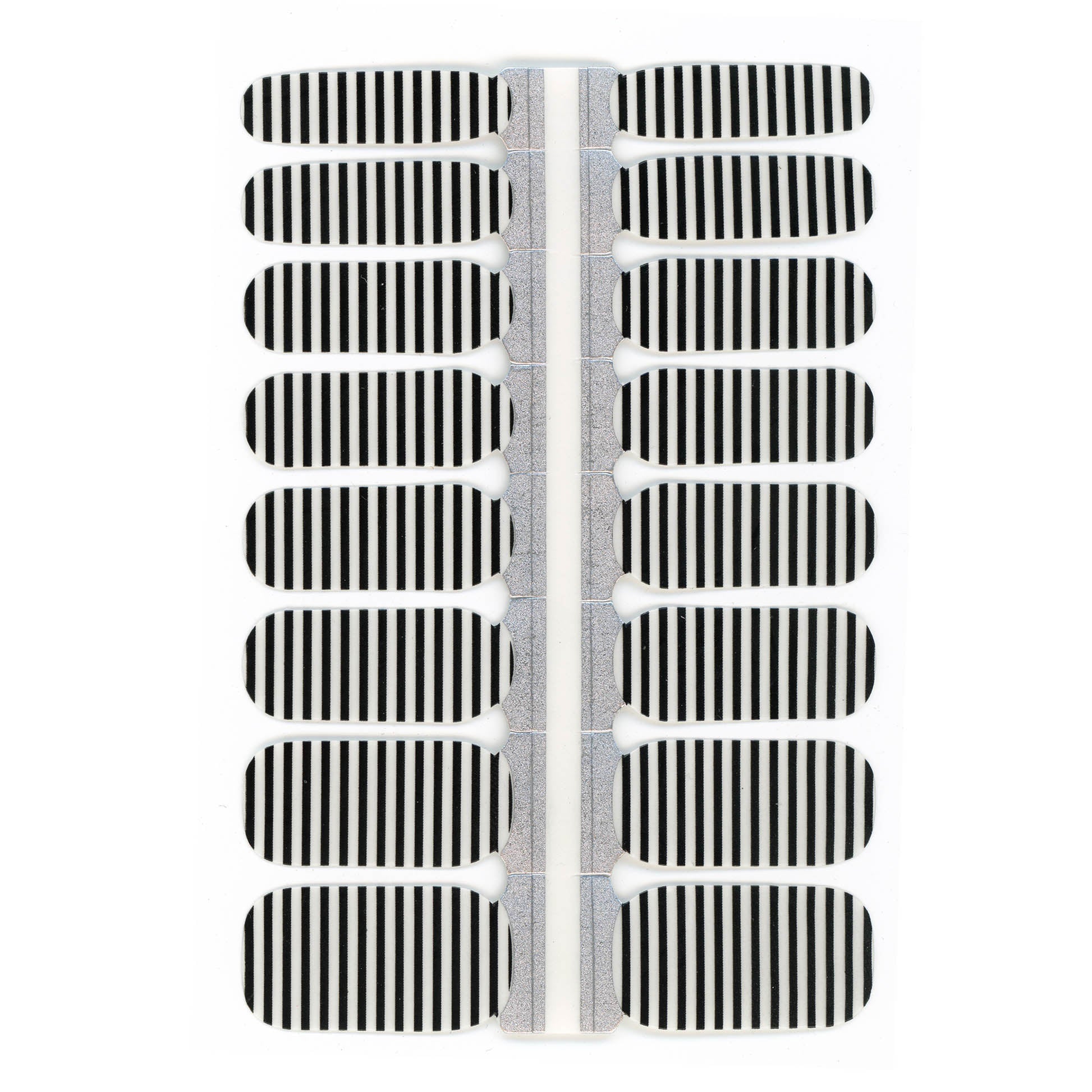 Black Stripes Nail Polish Wraps (Transparent)-0