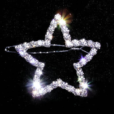 #13607 Rhinestone Star Barrette-0
