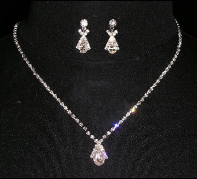 #14412 - Lover's Cross Neck and Ear Set-1