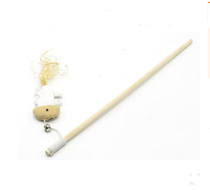 Whisker Whirligig: Handcrafted Solid Wood Cat Toy-23