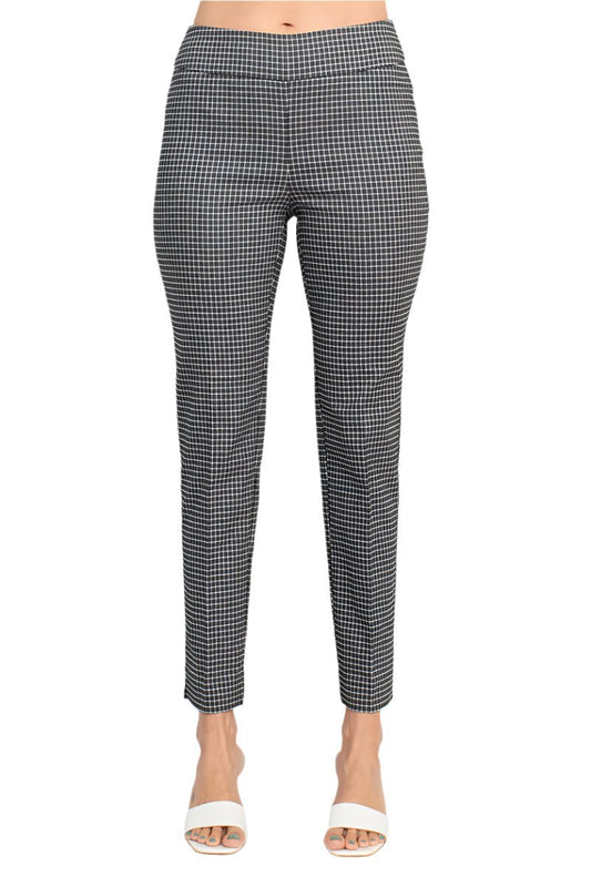Counterparts banded mid waist slim leg multi print millennium pant-0