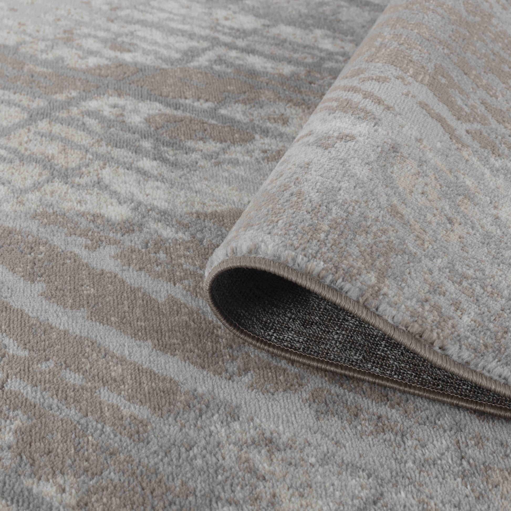 7' X 10' Brown Abstract Area Rug-4