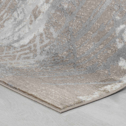 7' X 10' Brown Abstract Area Rug-3