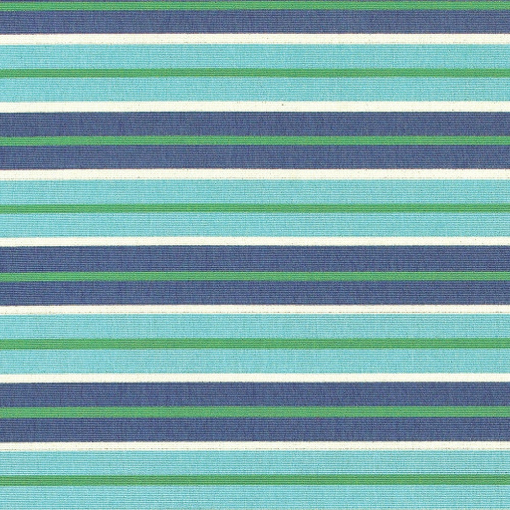 5' X 8' Blue and Green Geometric Stain Resistant Indoor Outdoor Area Rug-5