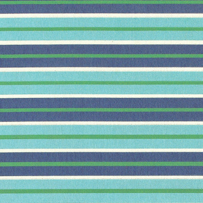 5' X 8' Blue and Green Geometric Stain Resistant Indoor Outdoor Area Rug-5