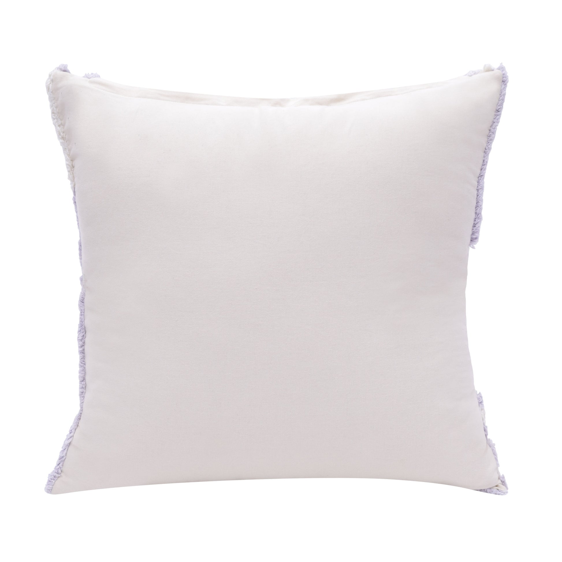 22" Purple and White Geometric Cotton Throw Pillow With Texture-5
