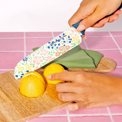 3-Piece Printed Kitchen Knife Set-Floral-2