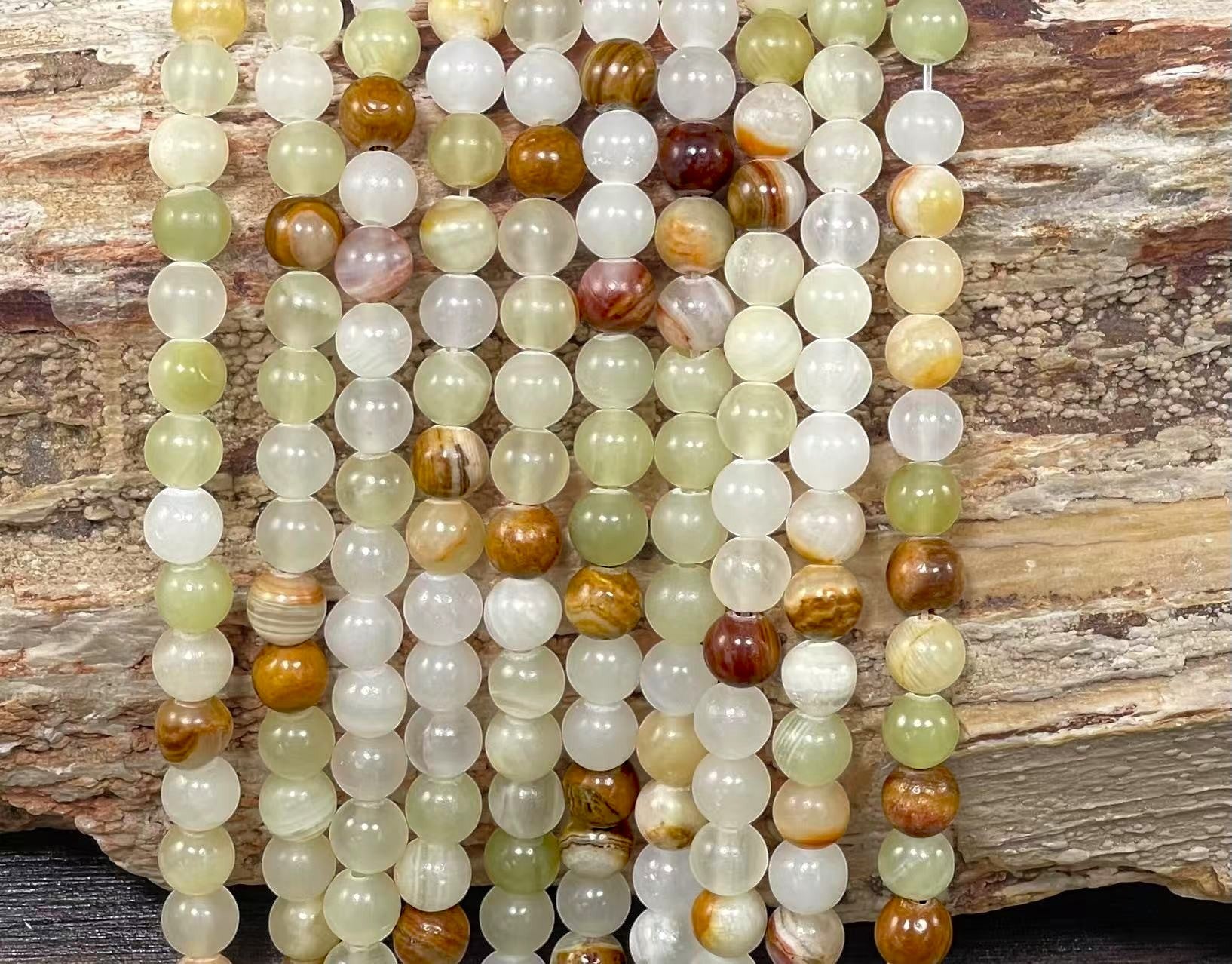 Afghanistan Onyx aka Calcite Round 6mm 8mm-3