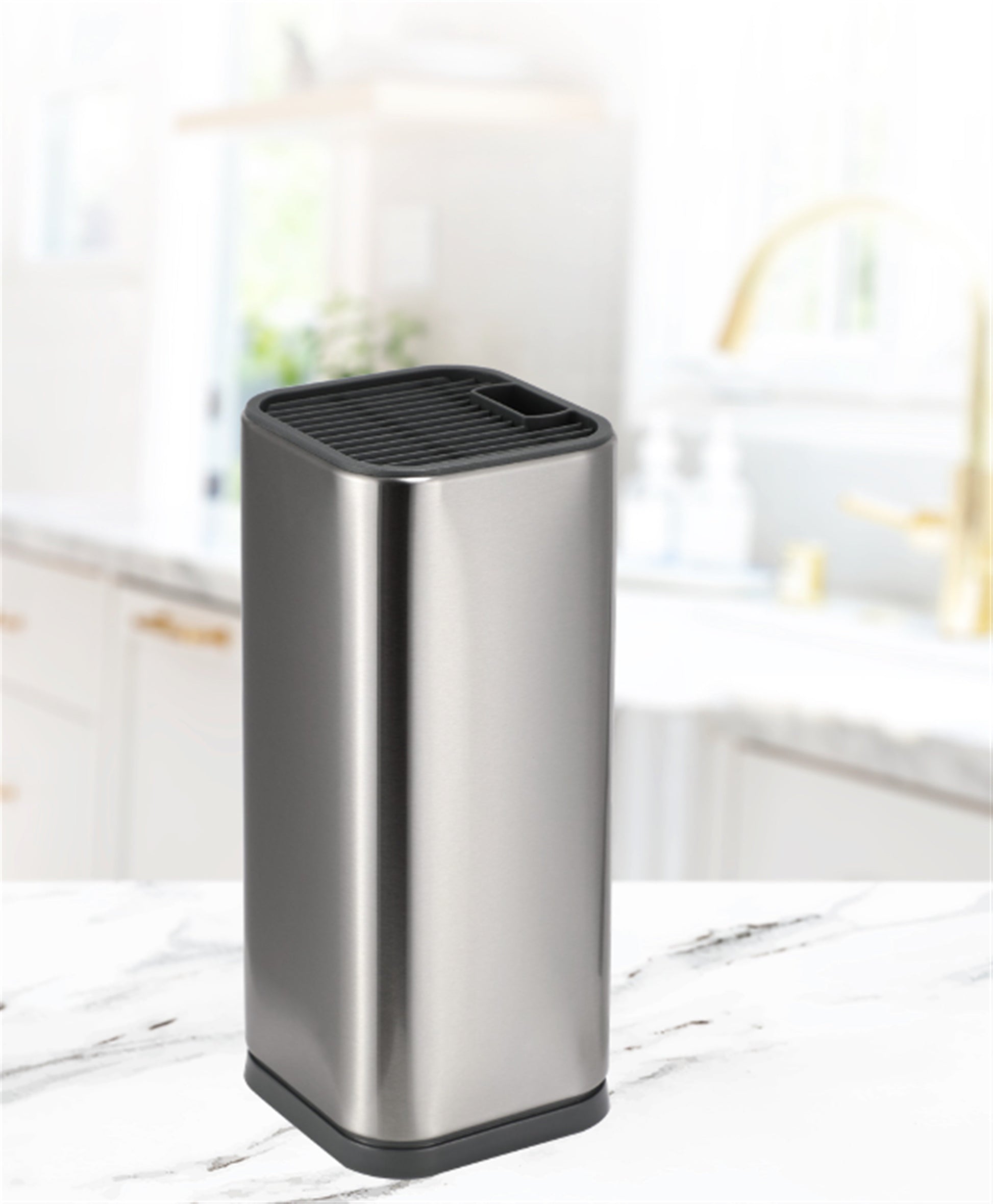 Universal Knife Block Holder, Silver-2