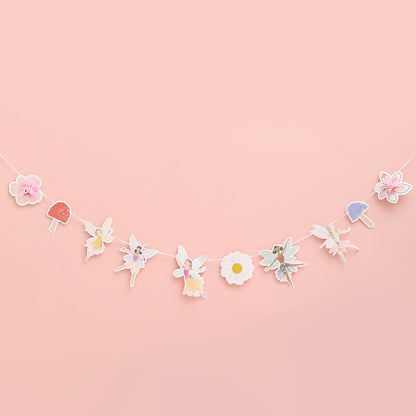 Birthday Party Disposable Tableware suit Cute Fantasy Wind Flower Fairy Disposable Paper Plate Party Decoration Supplies