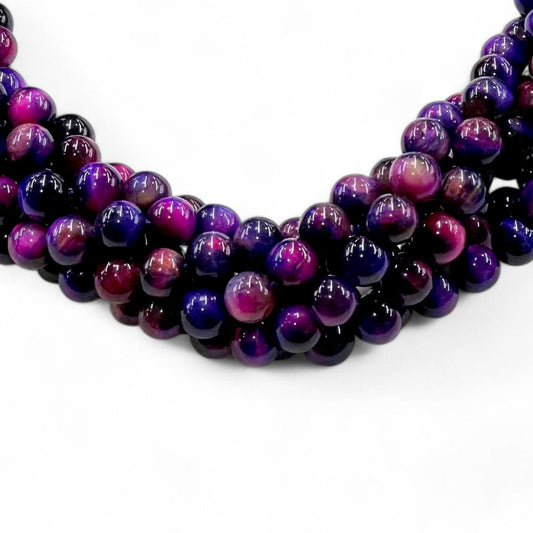 Galaxy Tiger Eye (Dyed) Round-0