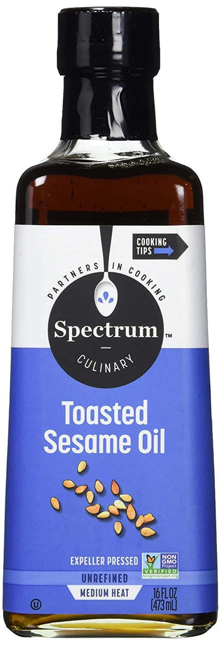 Spectrum Naturals Toasted Unrefined Sesame Oil (12x16 Oz)-0