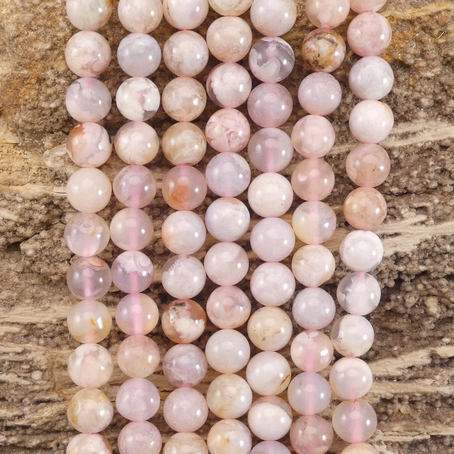 Cherry Blossom Agate, Sakura Agate, Flower Agate Round-2