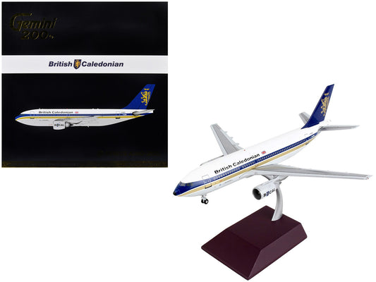 Airbus A310-200 Commercial Aircraft "British Caledonian" White with Blue Stripes and Tail "Gemini 200" Series 1/200 Diecast Model Airplane by GeminiJets-0