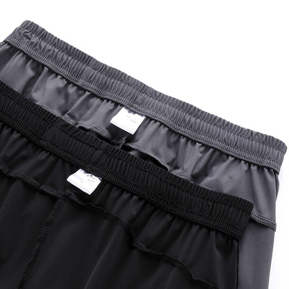 Ice Silk Pants Men&#039;s Summer Thin Men&#039;s Casual Pants Breathable Leg Loose High Elastic Quick-drying Air-conditioning Sports Pants