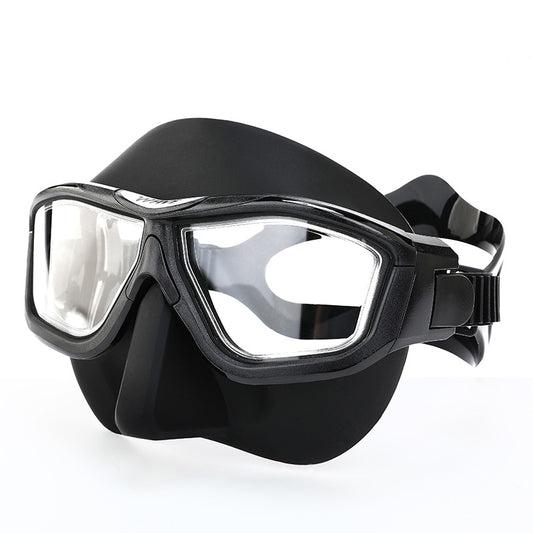 WAVE Professional Anti-fog HD Large Frame Mirror Head Free Diving Snorkeling Equipment Scuba Full Face Large Frame Diving Goggles