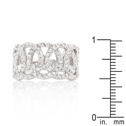 Cubic Zirconia Circular Ring-2