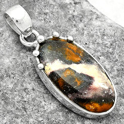 Natural Indian Blanket Jasper Pendant P-1349 SDP116686-2