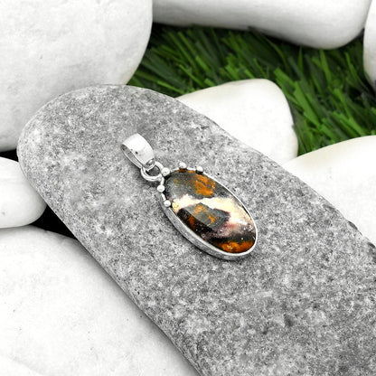 Natural Indian Blanket Jasper Pendant P-1349 SDP116686-1