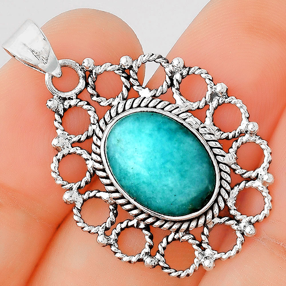 Natural Paraiba Amazonite Pendant P-1009 SDP155456-0