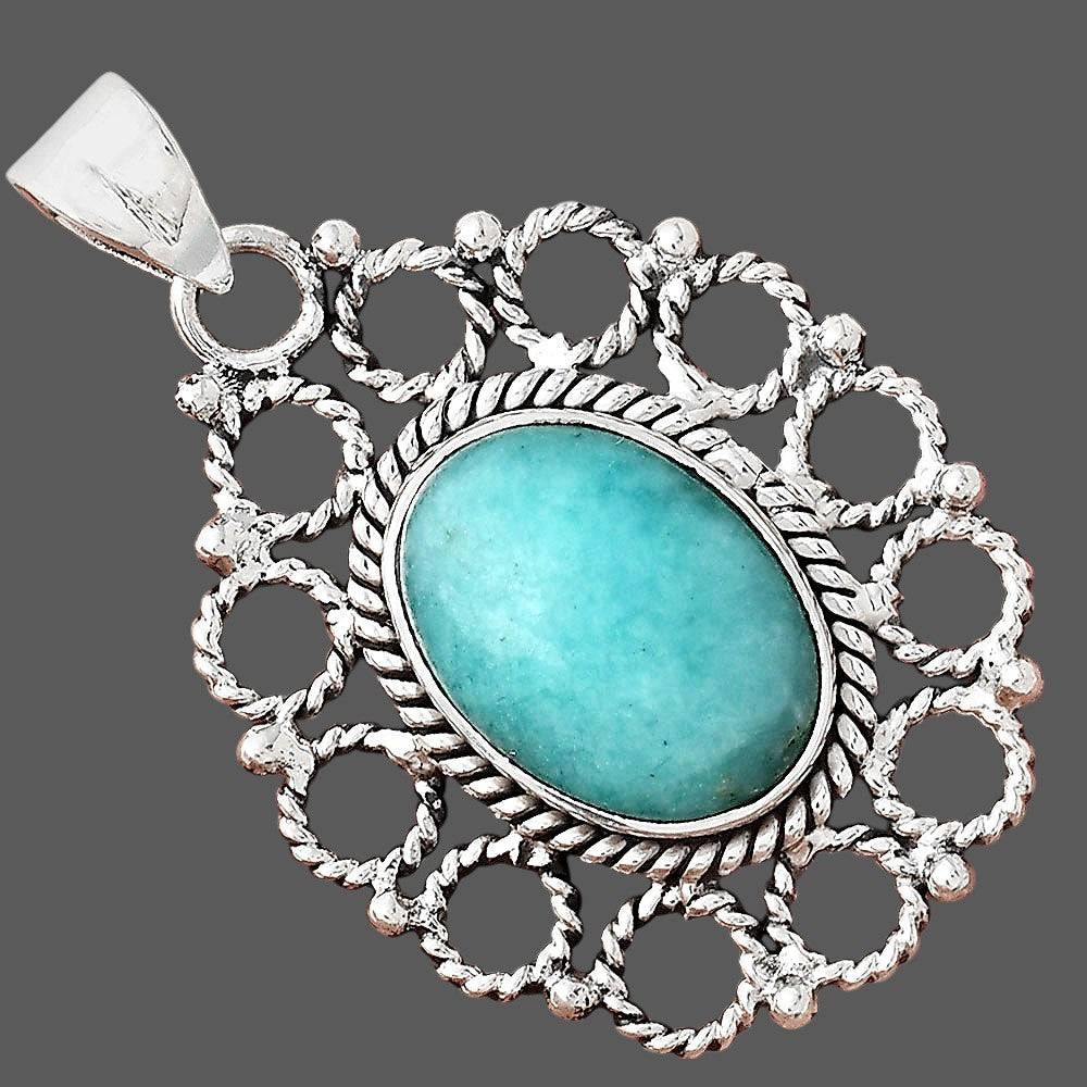Natural Paraiba Amazonite Pendant P-1009 SDP155456-2